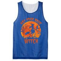 Not Your Basic Witch Funny Halloween Costume Gift Mesh Reversible Basketball Jersey Tank