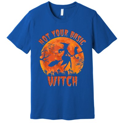 Not Your Basic Witch Funny Halloween Costume Gift Premium T-Shirt