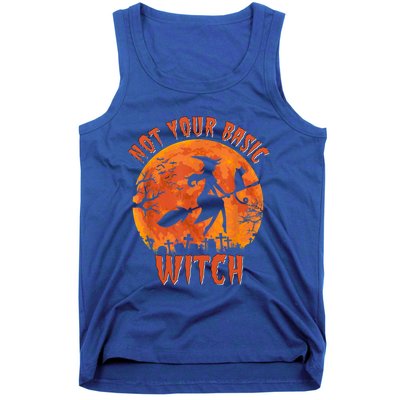 Not Your Basic Witch Funny Halloween Costume Gift Tank Top