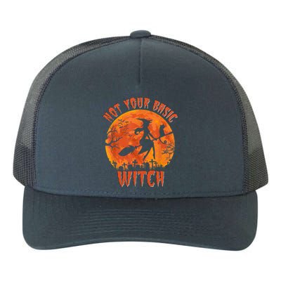 Not Your Basic Witch Funny Halloween Costume Gift Yupoong Adult 5-Panel Trucker Hat