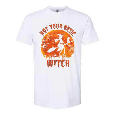 Not Your Basic Witch Funny Halloween Costume Gift Softstyle CVC T-Shirt