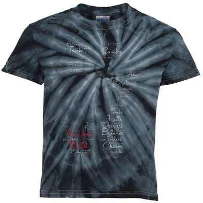 New York Ballet Pointe Shoe Women Girl Kids Tie-Dye T-Shirt