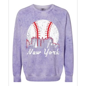 New York Baseball NY Colorblast Crewneck Sweatshirt