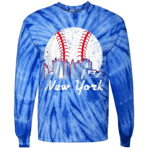 New York Baseball NY Tie-Dye Long Sleeve Shirt