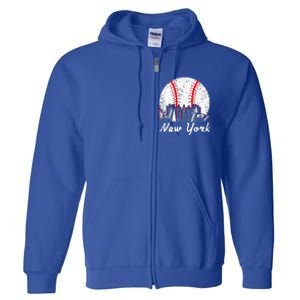 New York Baseball NY Full Zip Hoodie