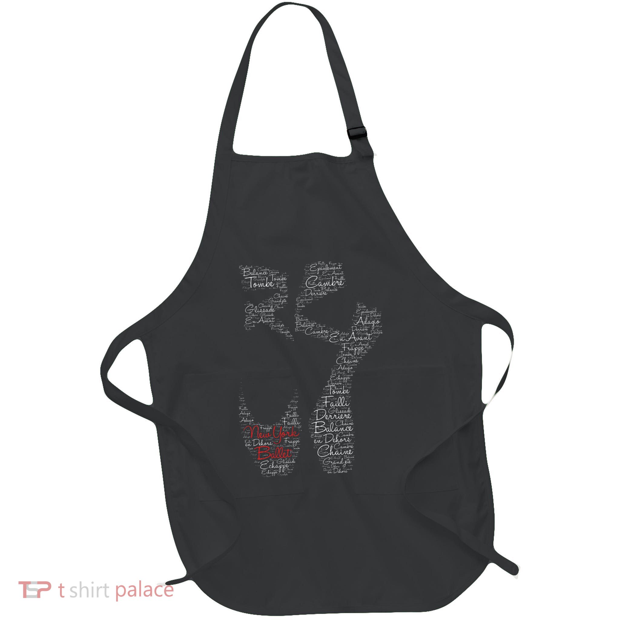 New York Ballet Pointe Shoe Full-Length Apron With Pockets