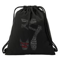 New York Ballet Pointe Shoe Drawstring Bag