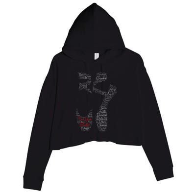 New York Ballet Pointe Shoe Crop Fleece Hoodie
