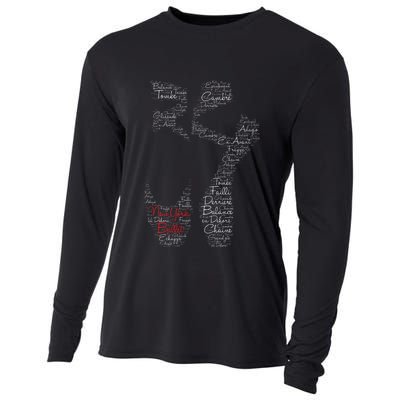 New York Ballet Pointe Shoe Cooling Performance Long Sleeve Crew