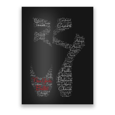 New York Ballet Pointe Shoe Poster