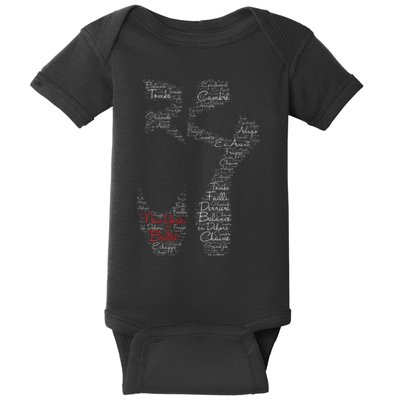 New York Ballet Pointe Shoe Baby Bodysuit