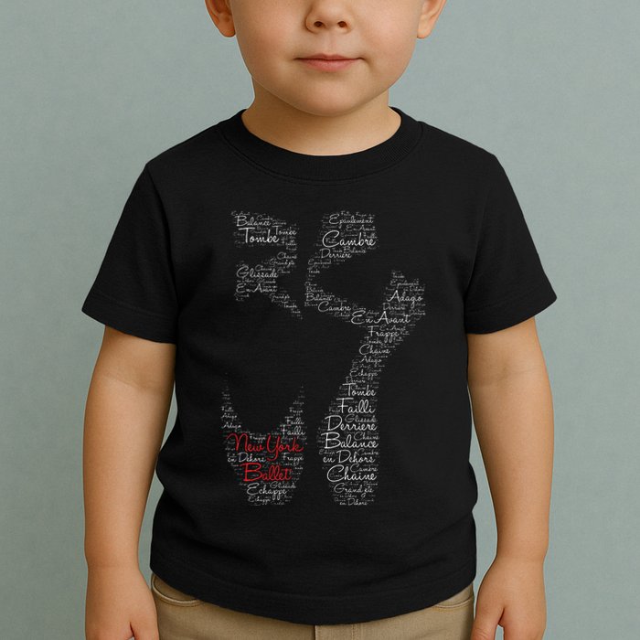 New York Ballet Pointe Shoe Toddler T-Shirt