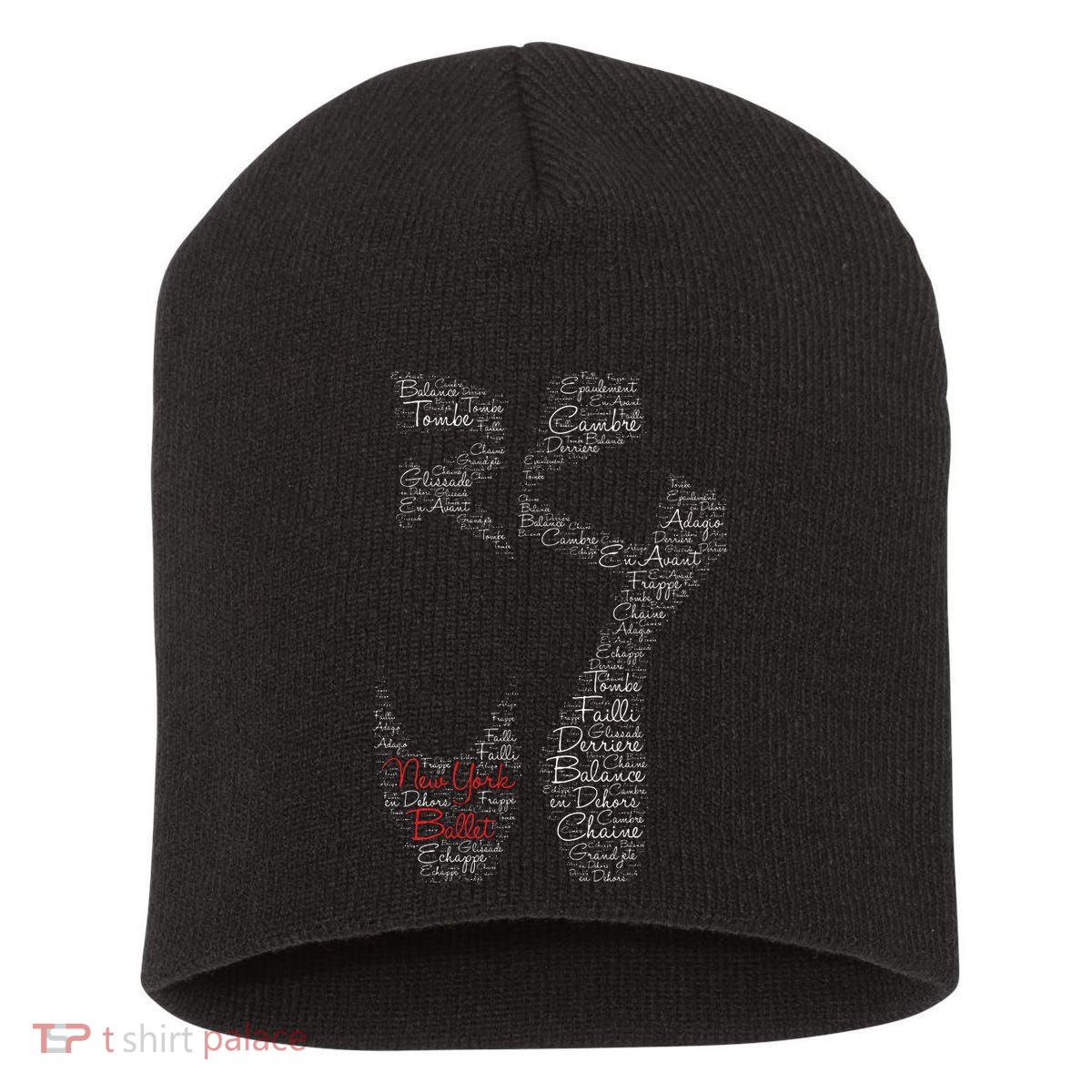 New York Ballet Pointe Shoe Short Acrylic Beanie
