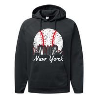 New York Baseball NY Performance Fleece Hoodie