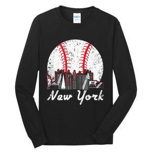 New York Baseball NY Tall Long Sleeve T-Shirt