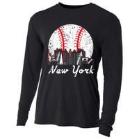 New York Baseball NY Cooling Performance Long Sleeve Crew