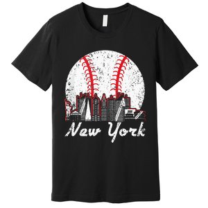 New York Baseball NY Premium T-Shirt