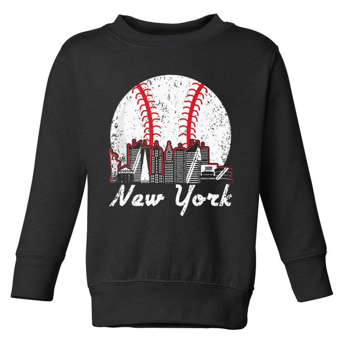 New York Baseball NY Toddler Sweatshirt