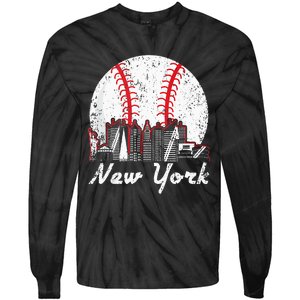 New York Baseball NY Tie-Dye Long Sleeve Shirt