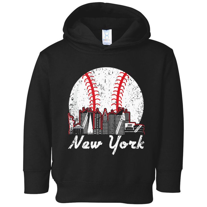 New York Baseball NY Toddler Hoodie