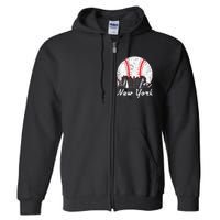 New York Baseball NY Full Zip Hoodie