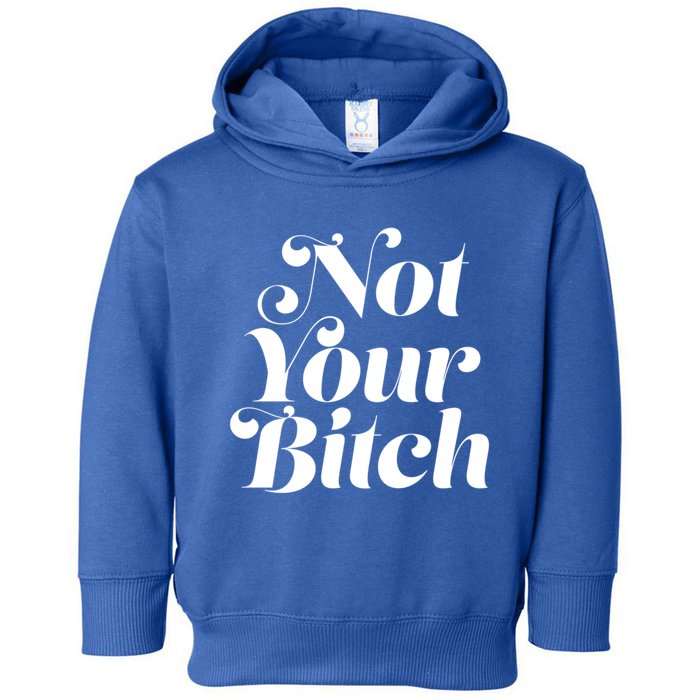 Not Your Bitch Funny S Rights Gift Toddler Hoodie