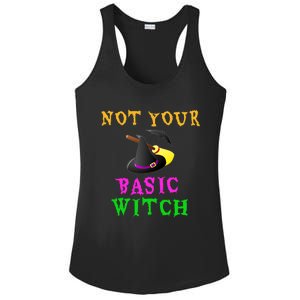 Not Your Basic Witch Funny Witch Halloween Costume Gift Ladies PosiCharge Competitor Racerback Tank