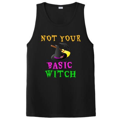 Not Your Basic Witch Funny Witch Halloween Costume Gift PosiCharge Competitor Tank