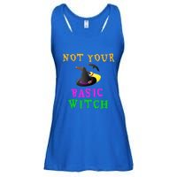 Not Your Basic Witch Funny Witch Halloween Costume Gift Ladies Essential Flowy Tank