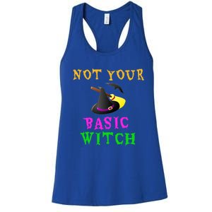 Not Your Basic Witch Funny Witch Halloween Costume Gift Women's Racerback Tank