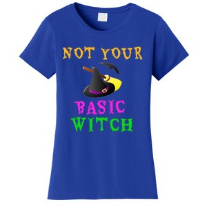 Not Your Basic Witch Funny Witch Halloween Costume Gift Women's T-Shirt