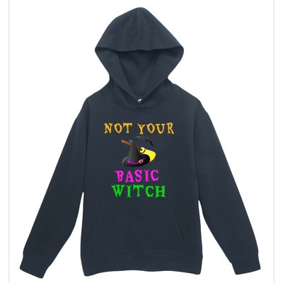 Not Your Basic Witch Funny Witch Halloween Costume Gift Urban Pullover Hoodie