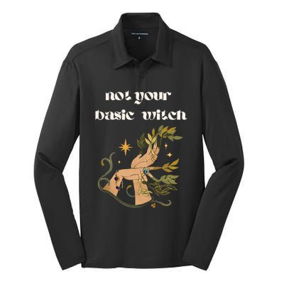 Not Your Basic Witch Silk Touch Performance Long Sleeve Polo