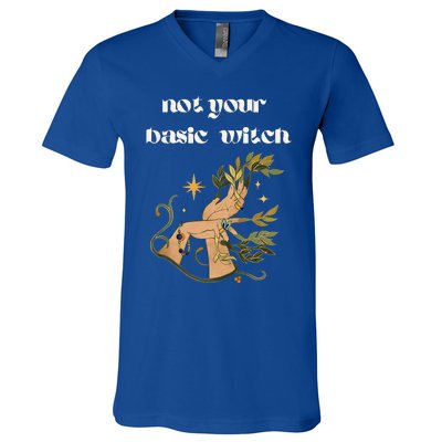 Not Your Basic Witch V-Neck T-Shirt