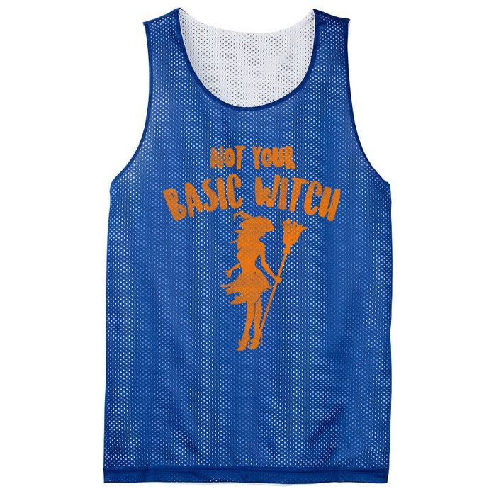 Not Your Basic Witch Gift Mesh Reversible Basketball Jersey Tank