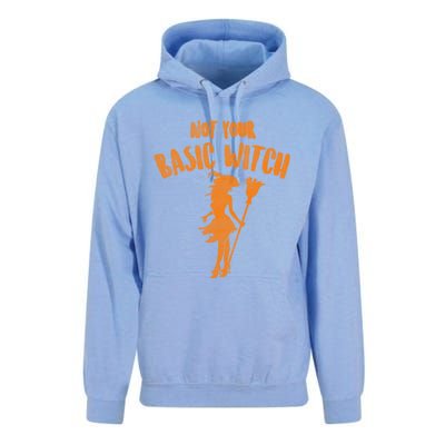 Not Your Basic Witch Gift Unisex Surf Hoodie