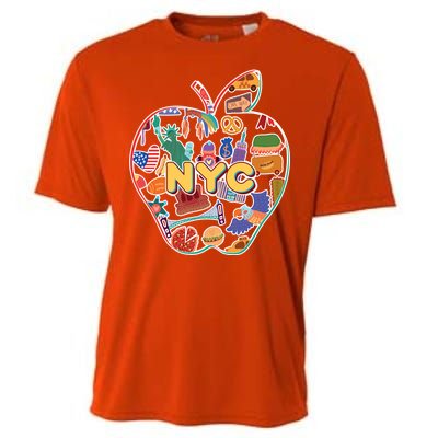 NYC Apple Doodle Cooling Performance Crew T-Shirt