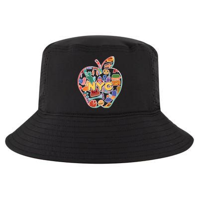 NYC Apple Doodle Cool Comfort Performance Bucket Hat