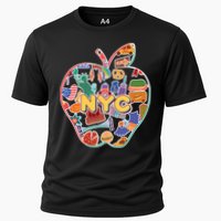 NYC Apple Doodle Cooling Performance Crew T-Shirt