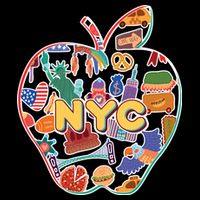 NYC Apple Doodle Apron