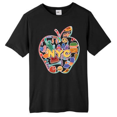 NYC Apple Doodle Tall Fusion ChromaSoft Performance T-Shirt