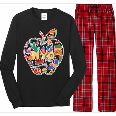 NYC Apple Doodle Long Sleeve Pajama Set