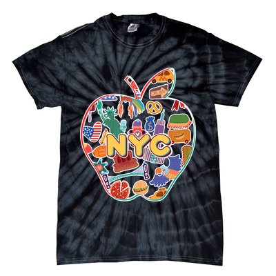 NYC Apple Doodle Tie-Dye T-Shirt
