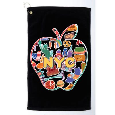 NYC Apple Doodle Golf Towel
