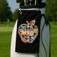 NYC Apple Doodle Golf Towel