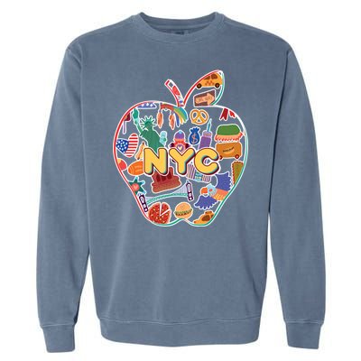 NYC Apple Doodle Garment-Dyed Sweatshirt