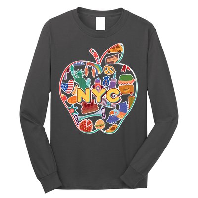 NYC Apple Doodle Long Sleeve Shirt