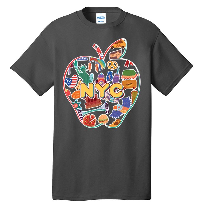 NYC Apple Doodle Tall T-Shirt