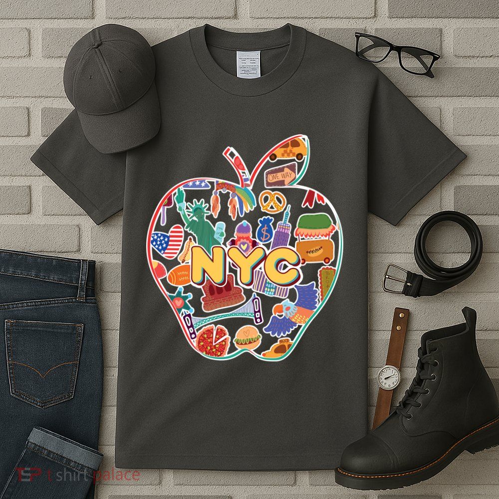 NYC Apple Doodle Tall T-Shirt