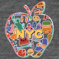 NYC Apple Doodle Button